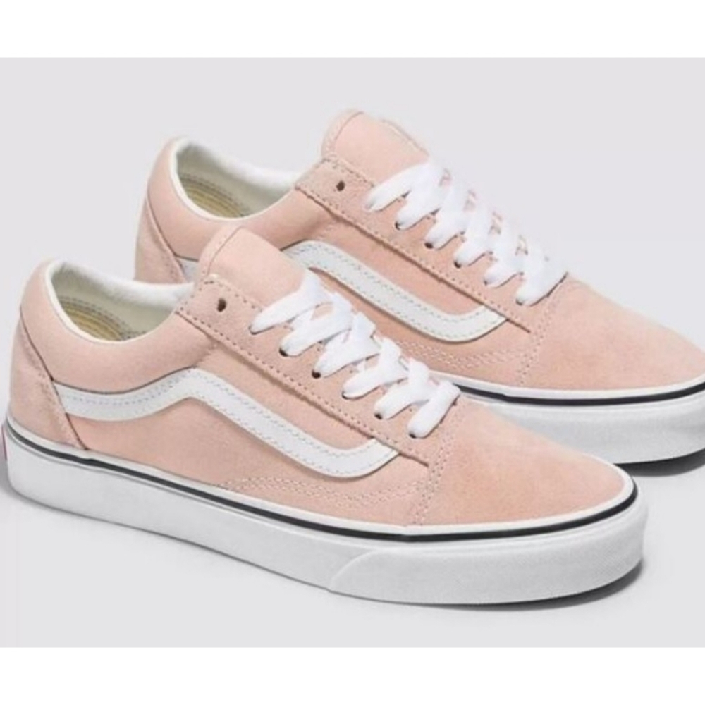 Vans Old Skool Color Theory pink canvas suede sneakers 8.5